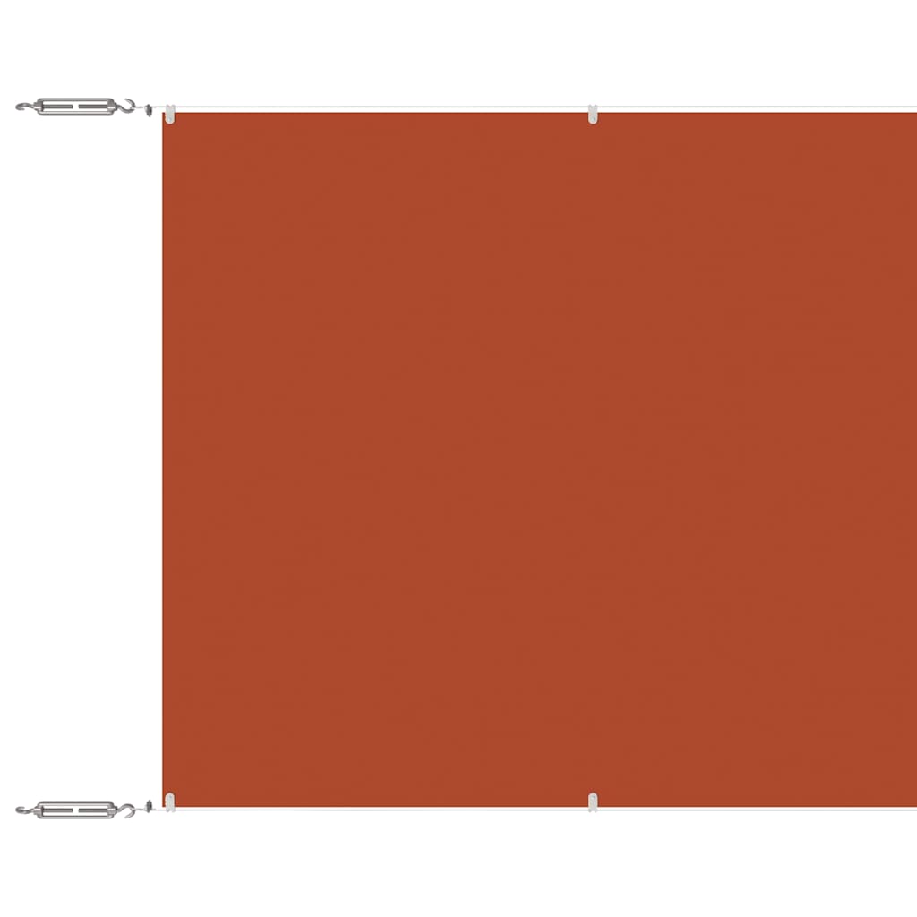 Paravento Verticale Terracotta 140x800 cm in Tessuto Oxford 148364
