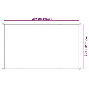Paravento Verticale Blu 250x270 cm in Tessuto Oxford 148479