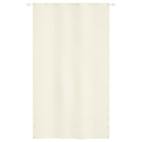 Paravento per Balcone Crema 140x240 cm in Tessuto Oxford