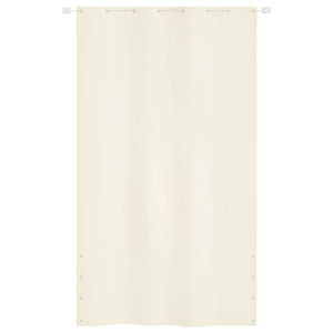 Paravento per Balcone Crema 140x240 cm in Tessuto Oxford