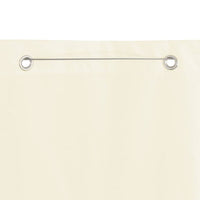 Paravento per Balcone Crema 140x240 cm in Tessuto Oxford