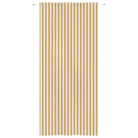 Paravento per Balcone Giallo e Bianco 120x240 cm Tessuto Oxford 148540