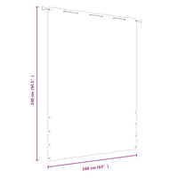 Paravento per Balcone Rosso 160x240 cm in Tessuto Oxford