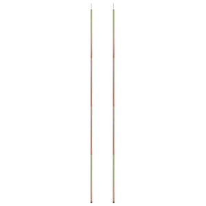 Aste per Parasole a Vela 2 pz 200 cm in Acciaio Zincatocod mxl 73076