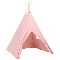 Tenda Tipi per Bambini con Borsa Rosa Microfibra 120x120x150cm 80270