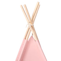 Tenda Tipi per Bambini con Borsa Rosa Microfibra 120x120x150cm 80270