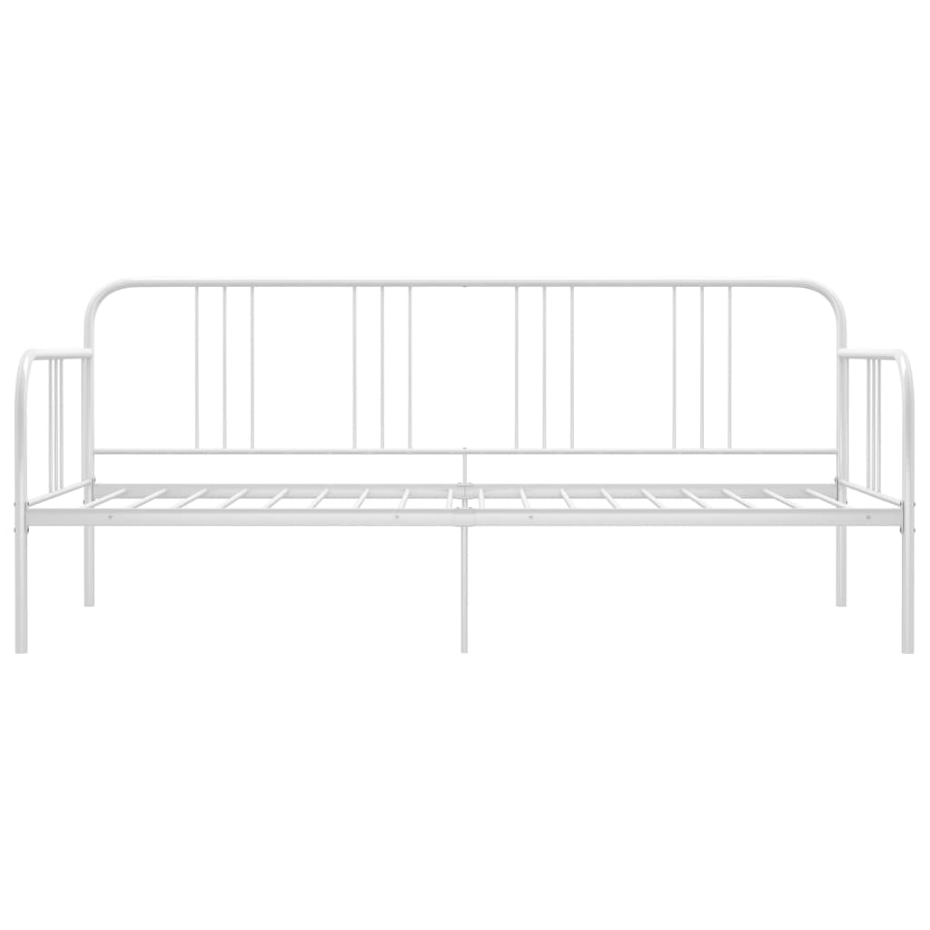 Divano Letto Bianco in Metallo 90x200 cm 324750
