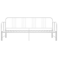 Telaio Divano Letto Estraibile Bianco in Metallo 90x200 cm cod mxl 58382