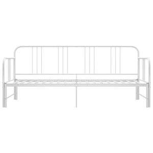 Telaio Divano Letto Estraibile Bianco in Metallo 90x200 cm cod mxl 58382