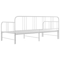 Telaio Divano Letto Estraibile Bianco in Metallo 90x200 cm cod mxl 58382