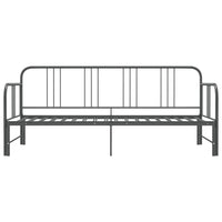 Telaio Divano Letto Estraibile Grigio in Metallo 90x200 cm 324754