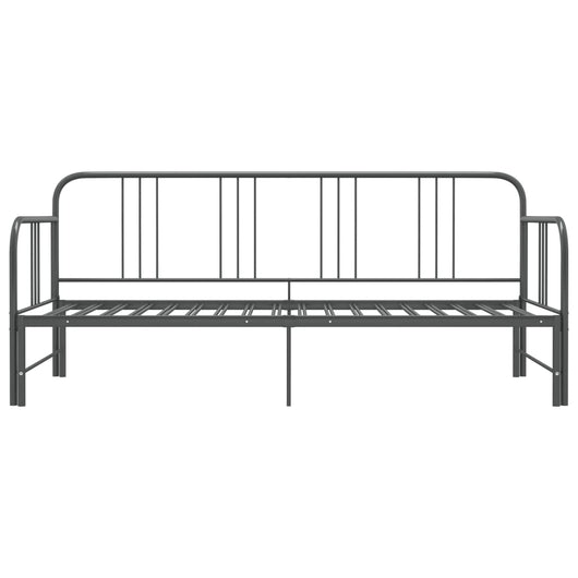 Telaio Divano Letto Estraibile Grigio in Metallo 90x200 cm 324754