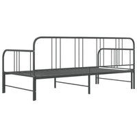Telaio Divano Letto Estraibile Grigio in Metallo 90x200 cm 324754