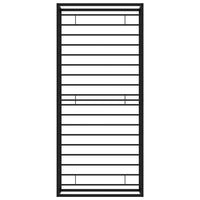 Giroletto Nero in Metallo 90x200 cm