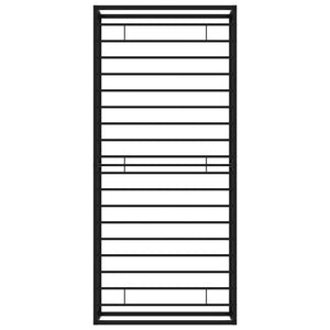 Giroletto Nero in Metallo 90x200 cm