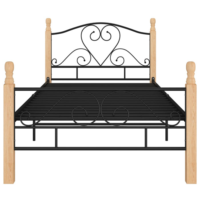 Giroletto Nero in Metallo 90x200 cm 324939