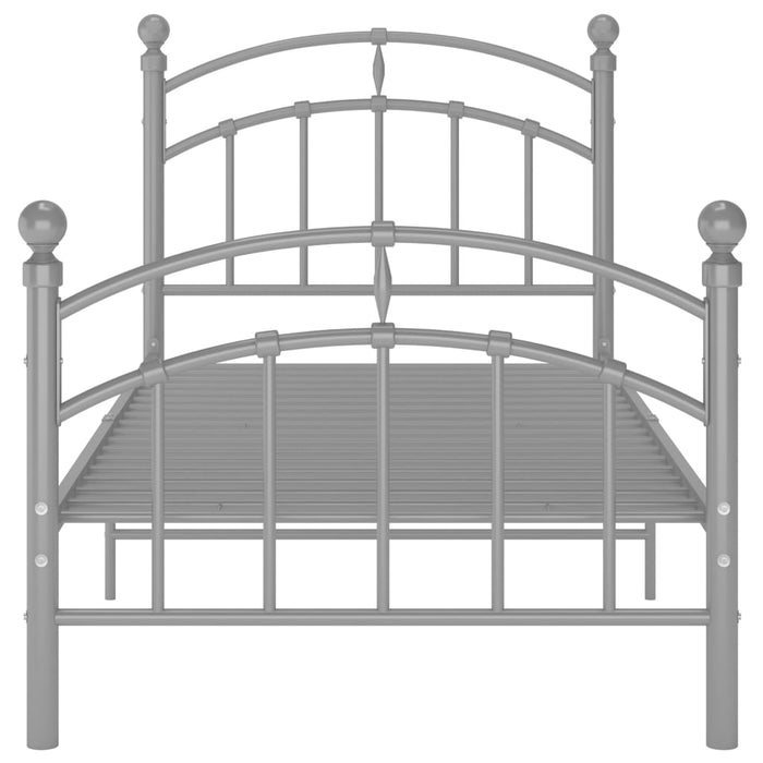 Giroletto Grigio in Metallo 90x200 cm