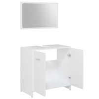 Set Mobili da Bagno 4 pz Bianco in Legno Multistrato 3056880