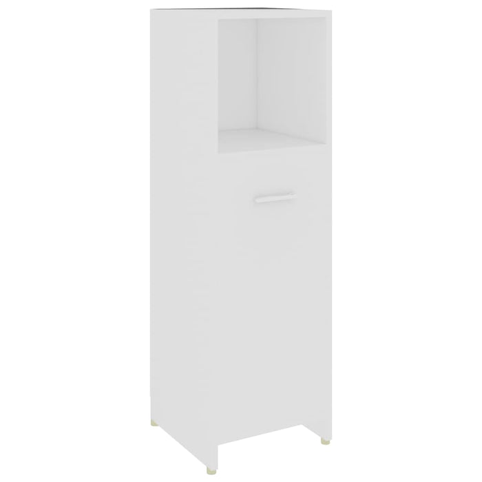 Set Mobili da Bagno 4 pz Bianco in Legno Multistrato 3056880