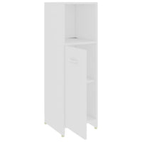 Set Mobili da Bagno 4 pz Bianco in Legno Multistrato 3056880