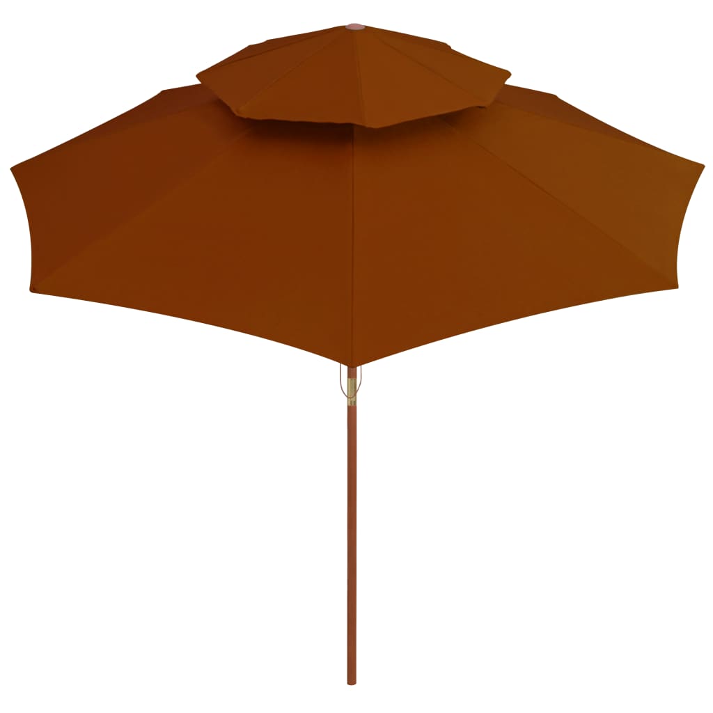 Ombrellone doppio con palo in legno terracotta 270 cm 02_0008444