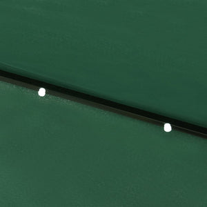 Ombrellone con LED e palo in acciaio verde 2 x 3 m 02_0008073