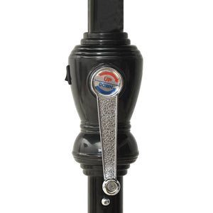 Ombrellone con LED e palo in acciaio 2 x 3 m antracite 02_0008066