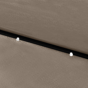 Ombrellone da Esterni con LED e Palo in Acciaio Talpa 2x3 m