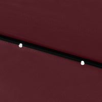 Ombrellone con LED e palo in acciaio 2 x 3 m rosso bordeaux 02_0008069
