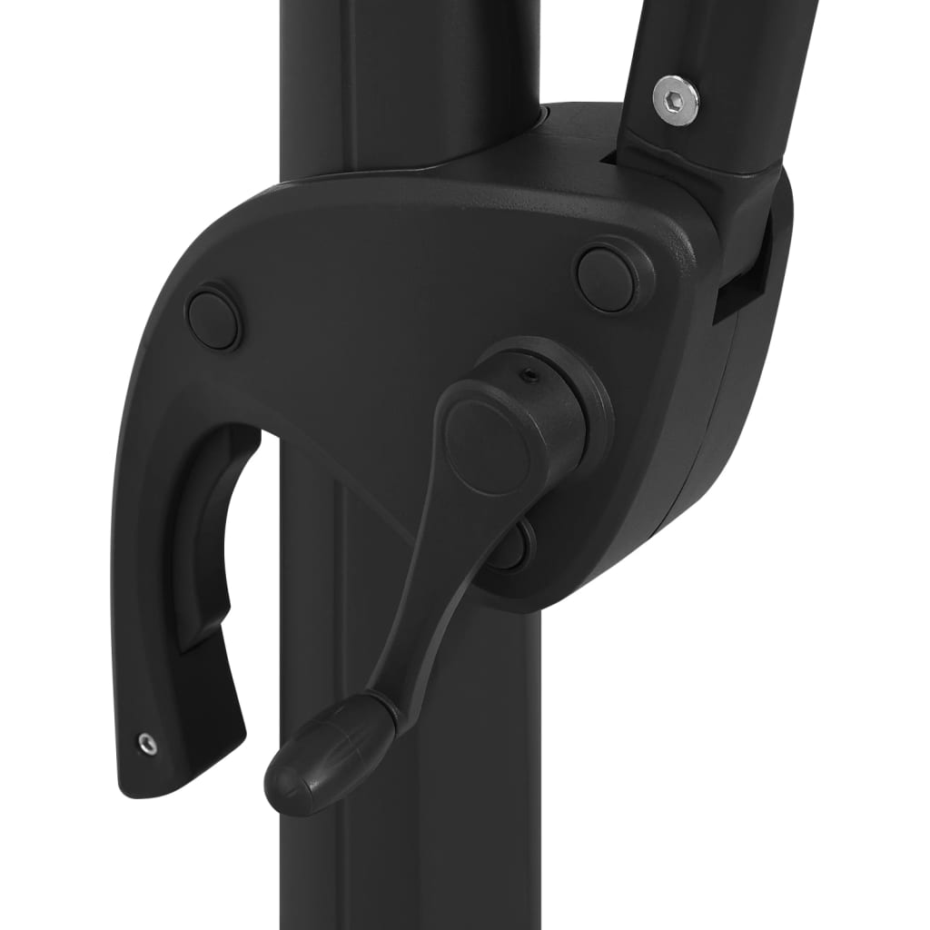 Ombrellone a 4 Livelli Palo in Alluminio 250x250 cm Antracite 313822