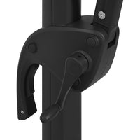 Ombrellone a 4 Livelli con Palo in Alluminio Nero 250x250 cm