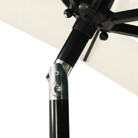 Ombrellone 3 livelli con palo in alluminio 2 x 2 mt sabbia 02_0008764