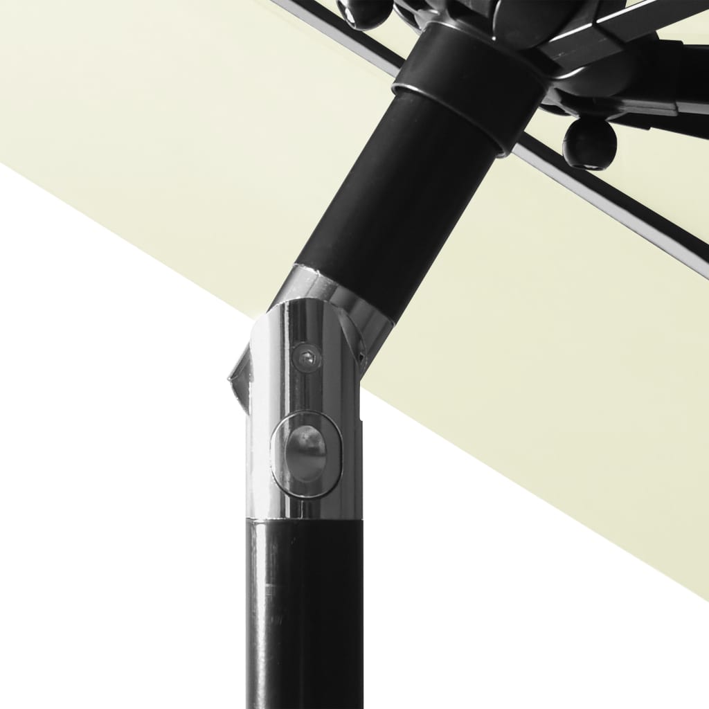 Ombrellone a Sbalzo a 3 Livelli Palo in Alluminio 3 m Sabbia 313868