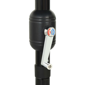 Ombrellone a 3 Livelli con Palo in Alluminio Antracite 3,5 m 313878