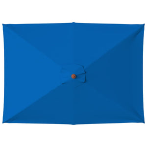 Ombrellone da Esterni con Palo in Legno 150x200 cm Blu cod mxl 19217