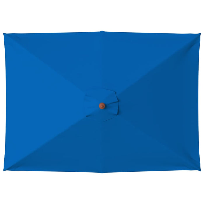 Ombrellone da Esterni con Palo in Legno 150x200 cm Blu cod mxl 19217