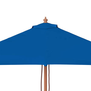 Ombrellone da Esterni con Palo in Legno 150x200 cm Blu cod mxl 19217
