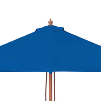 Ombrellone da Giardino con Palo in Legno 150x200 cm Blu 313885