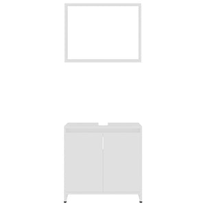 Set Mobili da Bagno 3 pz Bianco in Truciolato cod mxl 42681