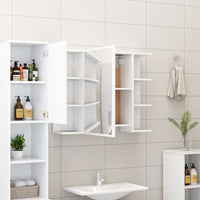 Set Mobili da Bagno 3 pz Bianco in Truciolato 3056943