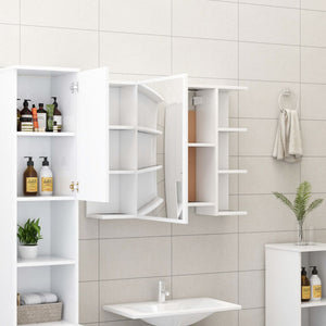 Set Mobili da Bagno 3 pz Bianco in Truciolato 3056943