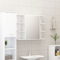 Set Mobili da Bagno 3 pz Bianco Lucido in Truciolato cod mxl 25020