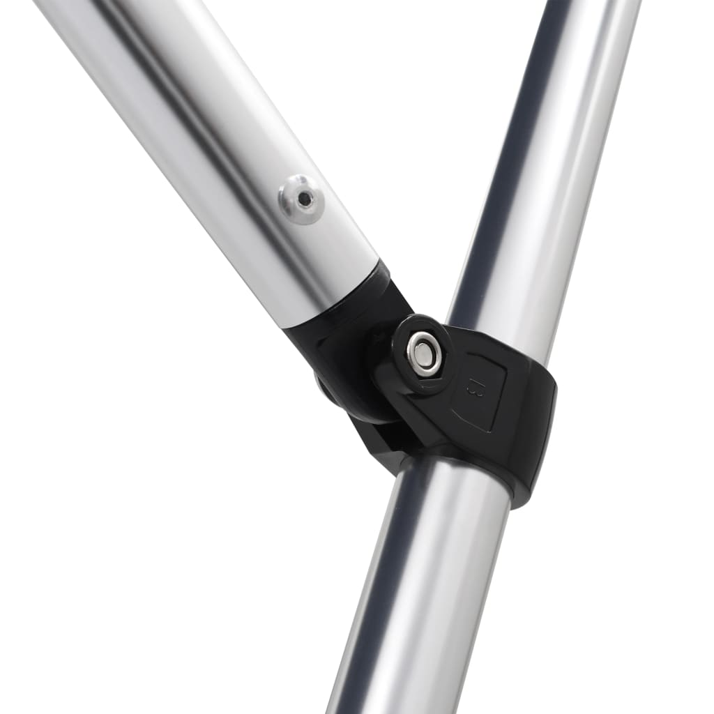 Bimini di Prua con Tendalino a 4 Archi Antracite 243x196x137 cm 93138