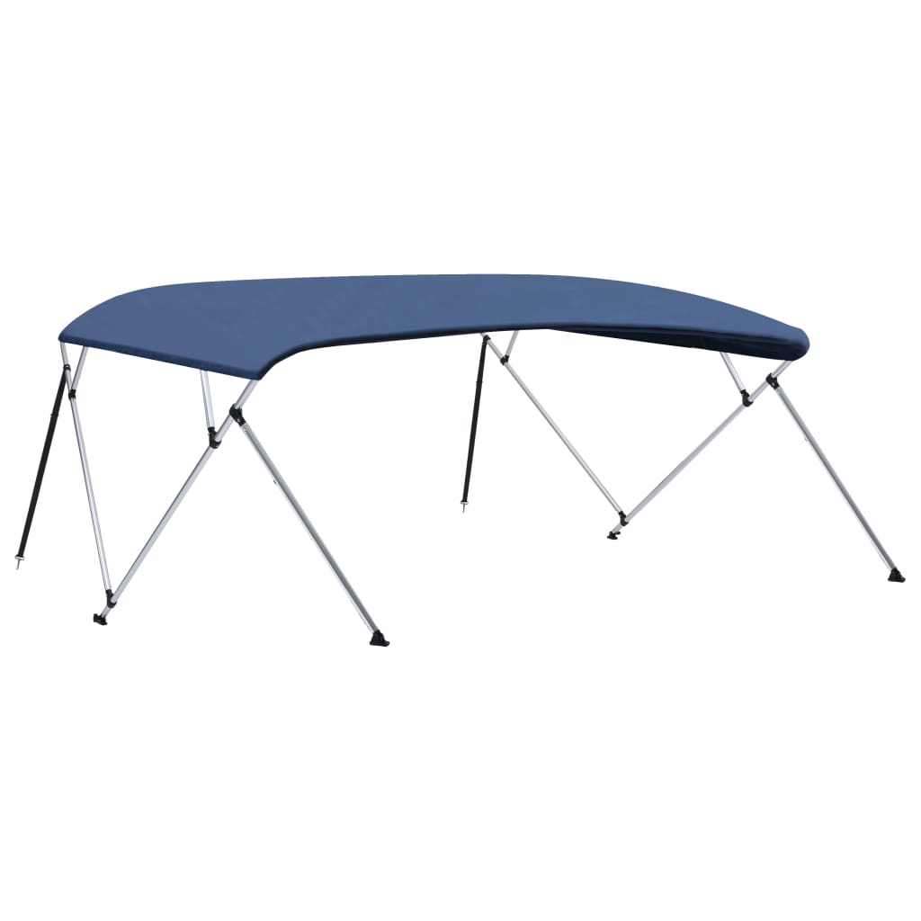 Bimini di Prua Tendalino a 4 Archi Blu 243x(230-244)x137 cm 93141