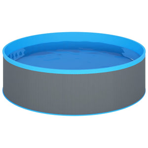 Piscina Fuori Terra 350x90 cm Grigio