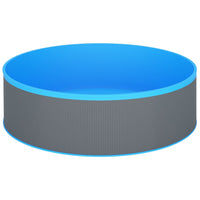 Piscina Fuori Terra 350x90 cm Grigio