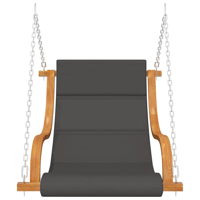 Sedia a Dondolo con Cuscino in Legno Curvato Finitura in Teak cod mxl 41874