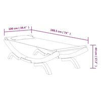 Lettino Prendisole 100x188,5x44 cm in Legno Curvato Antracite cod mxl 73593