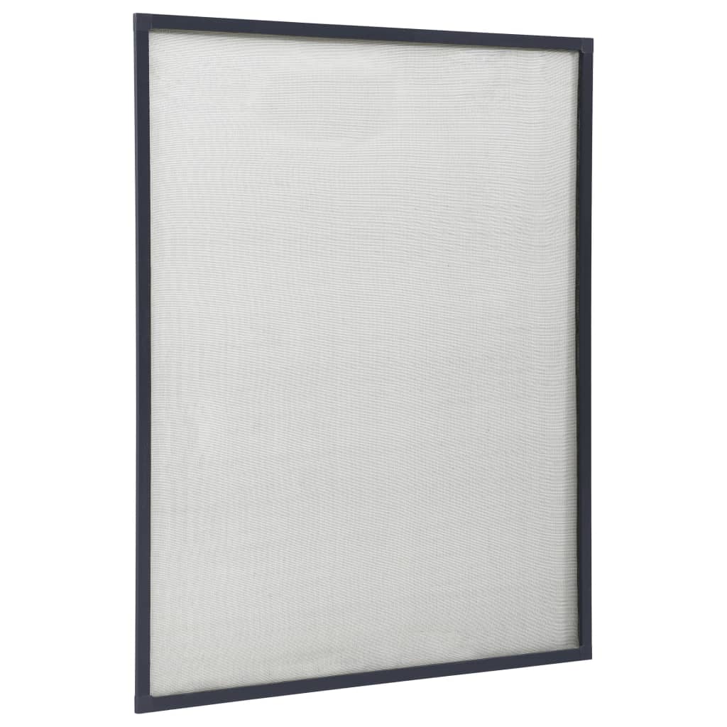 vidaXL Zanzariera per Finestre Antracite 100x120 cm