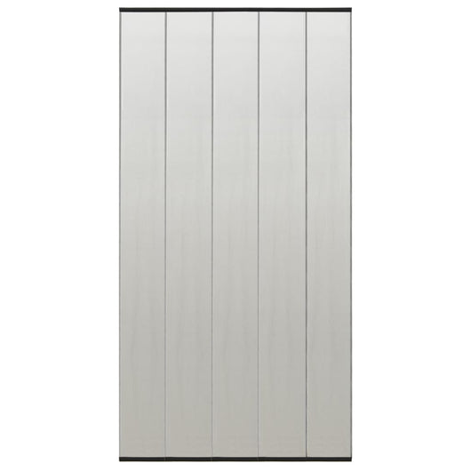Zanzariera per Porta con 5 Sezioni a Rete Nera 120x240 cm cod mxl 54560